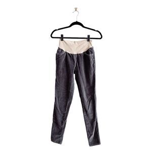 A Pea In The Pod Women's Secret Fit Full Panel Maternity  Jeans Gray Velvet Smal